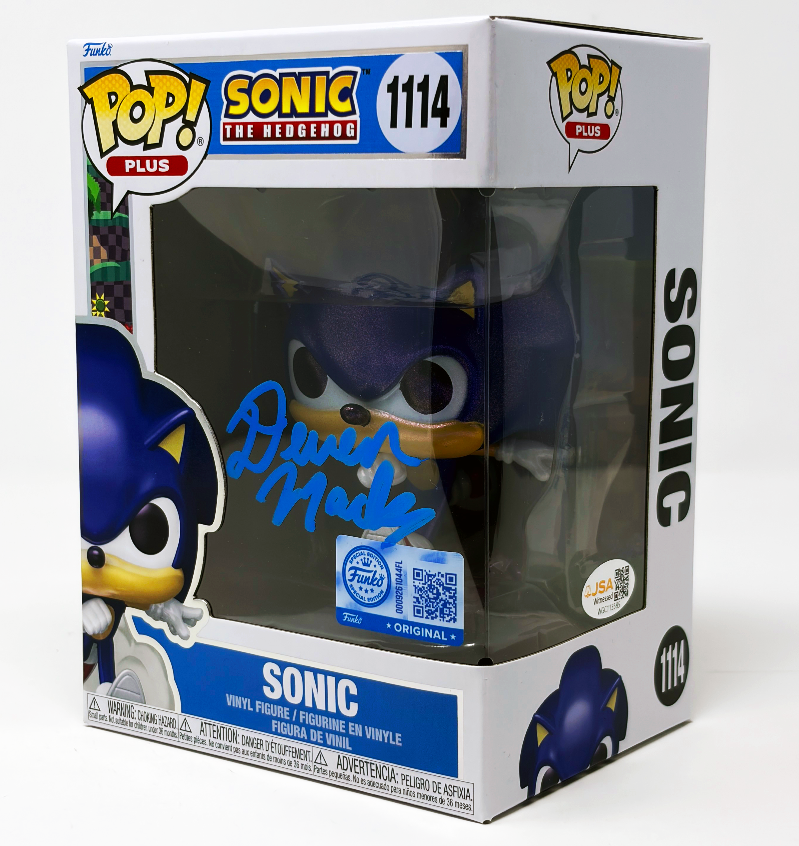 Deven Mack Sonic The Hedgehog #1114 Signed Funko Pop Original Special Edition