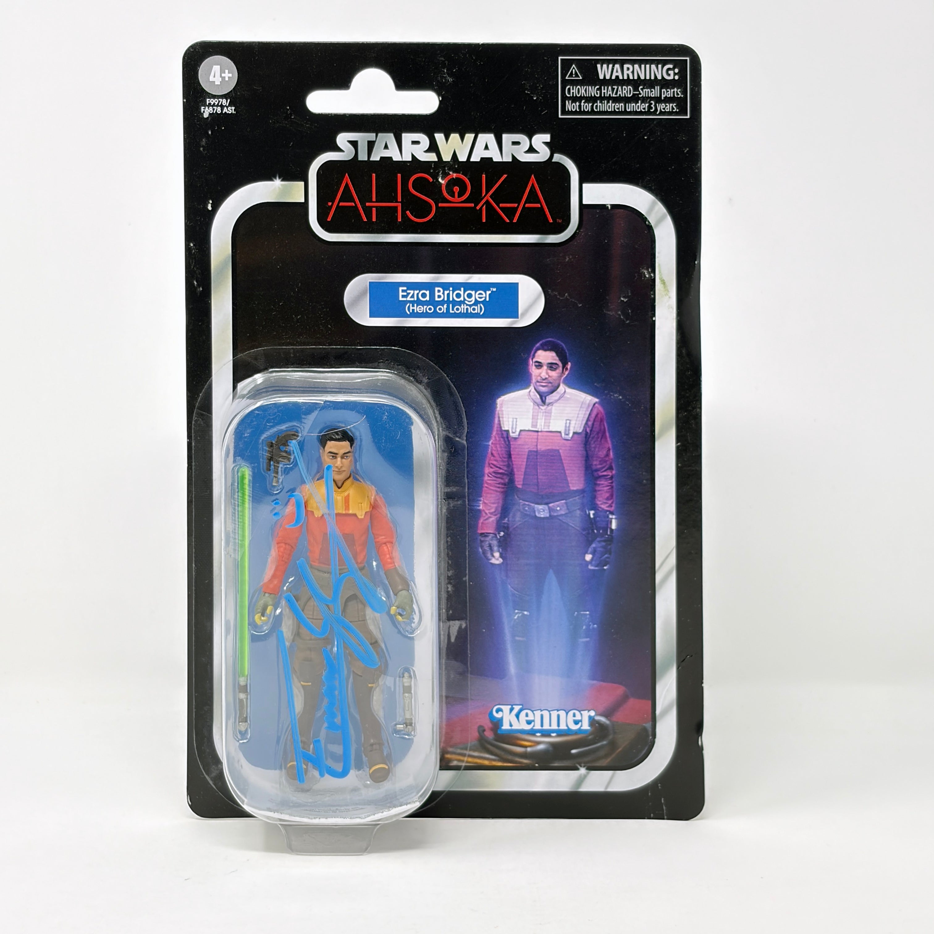 Eman Esfandi Ezra Bridger Signed Star Wars Kenner Action Figure