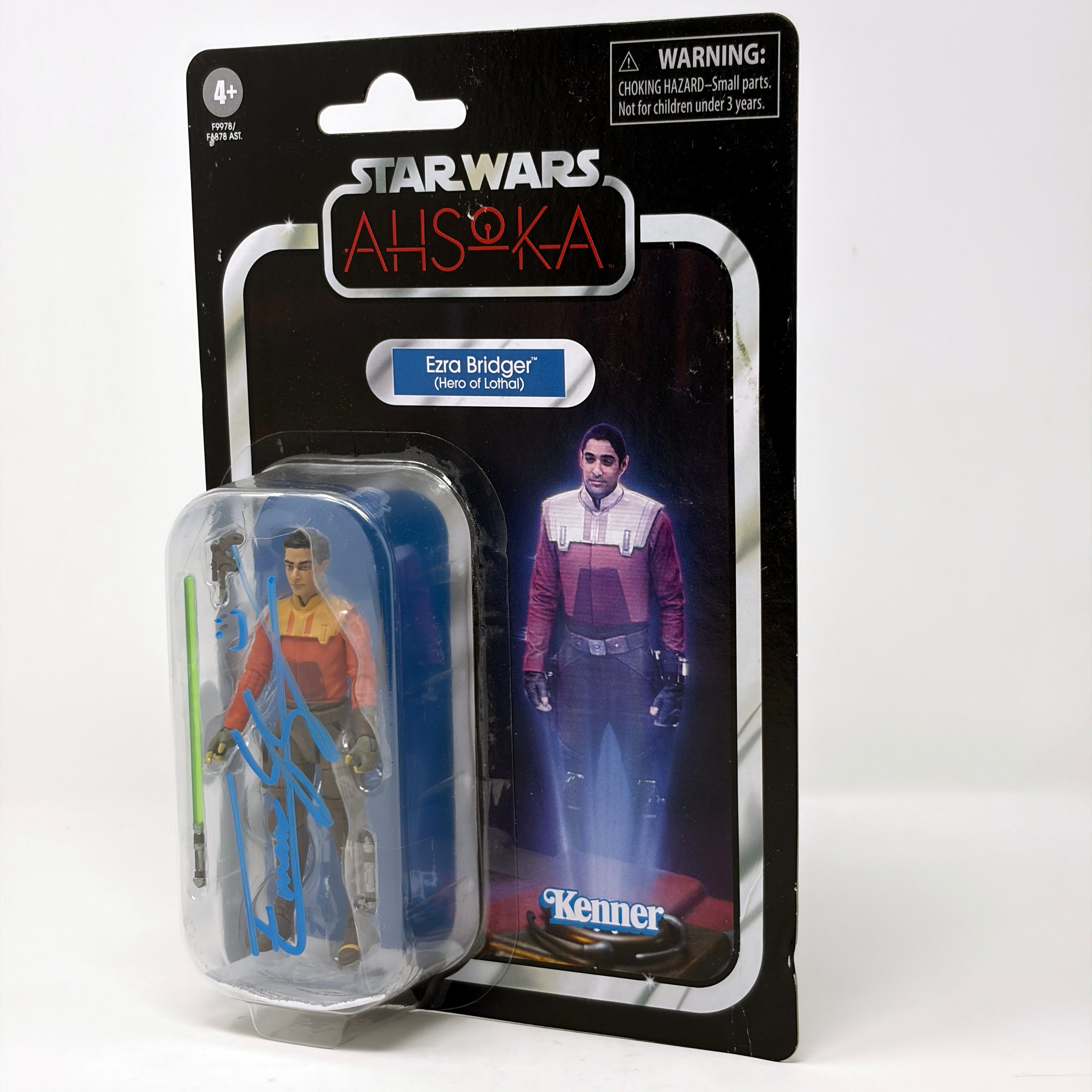 Eman Esfandi Ezra Bridger Signed Star Wars Kenner Action Figure