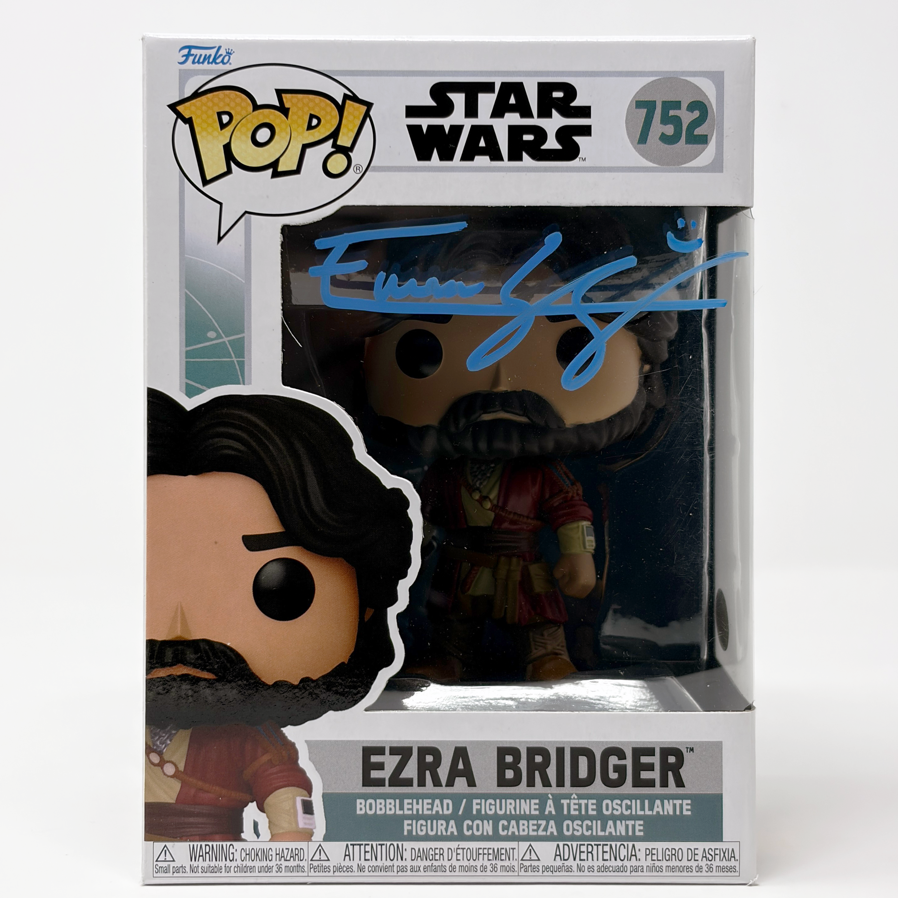 Eman Esfandi Star Wars Ezra Bridger #752 Signed Funko Pop