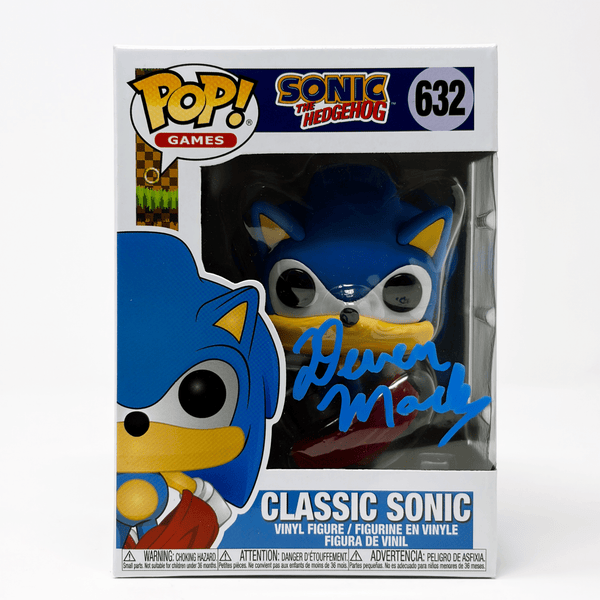 Deven Mack Sonic The Hedgehog (Classic Sonic) #632 Signed Funko Pop