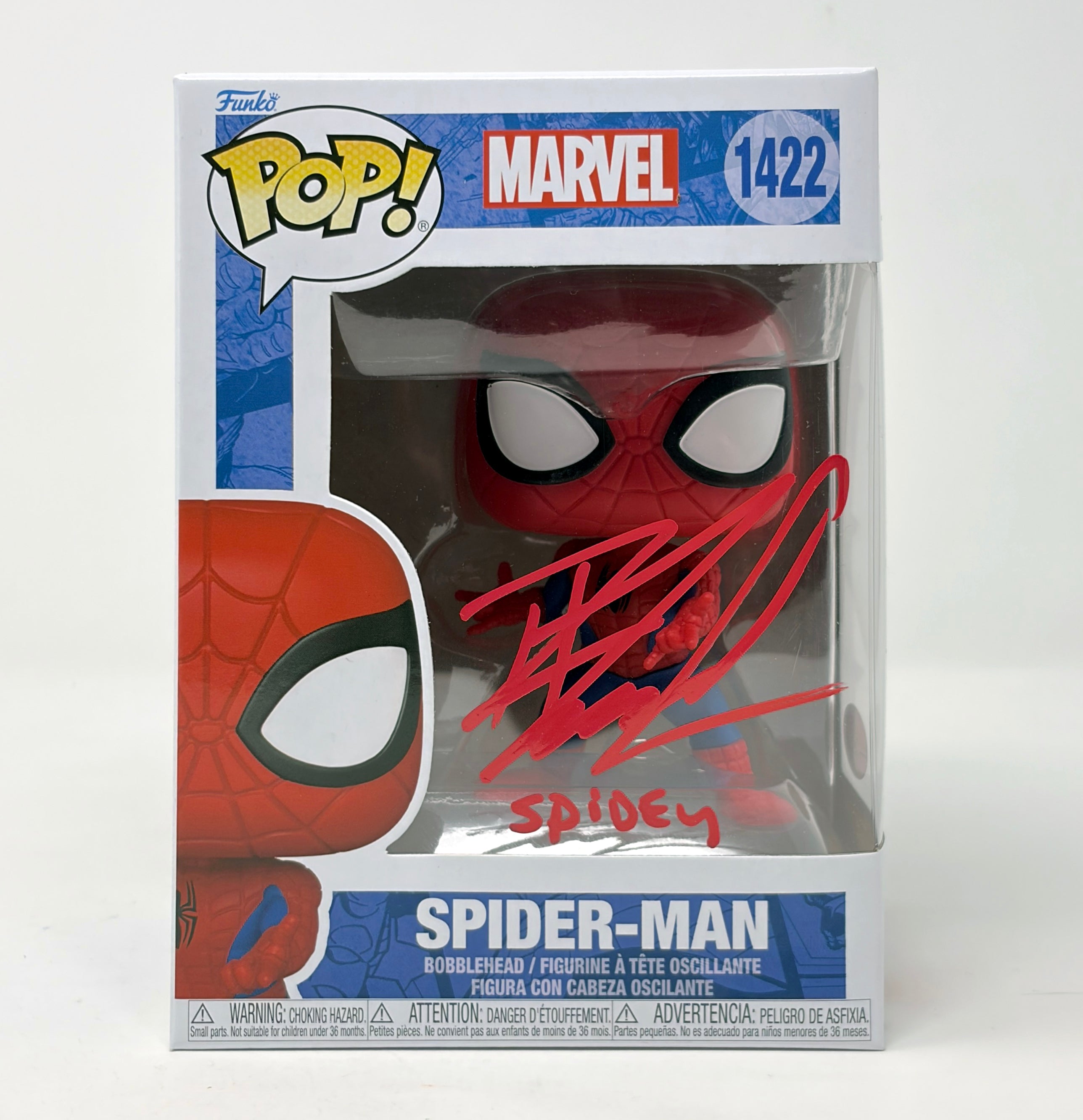 Robbie Daymond Spider-Man #1422 Signed Funko Pop