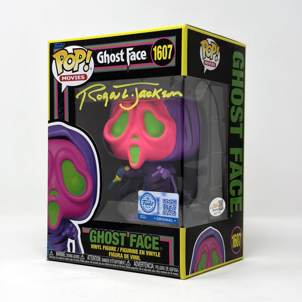Roger L. Jackson Scream Ghost Face #1607 (Black Light) Exclusive Funko Pop