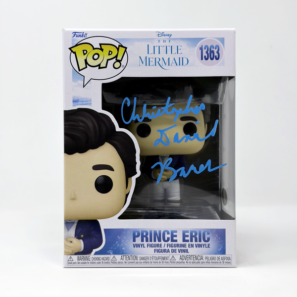 Christopher Daniel Barnes "Prince Eric" DISNEY The Little Mermaid #1363 Signed Funko Pop