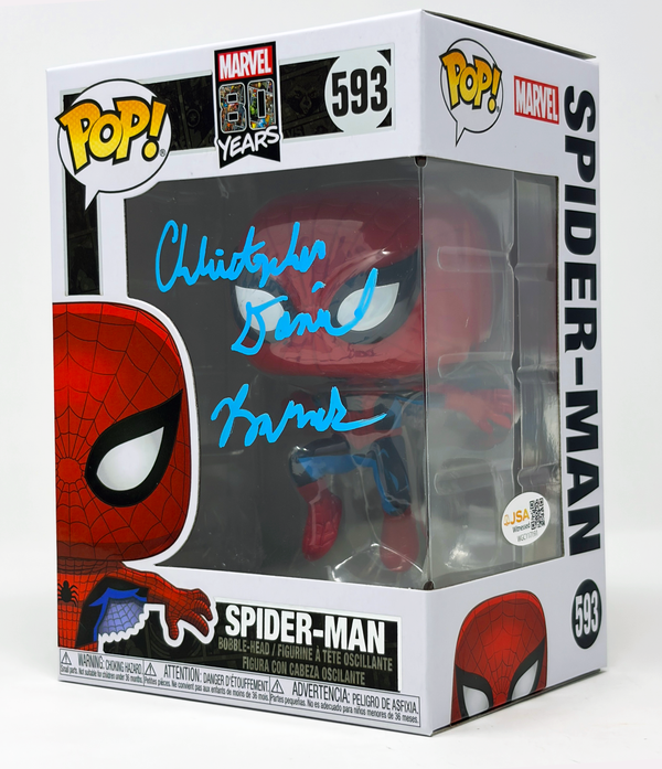 Christopher Daniel Barnes Spider-Man #593 Signed Funko Pop