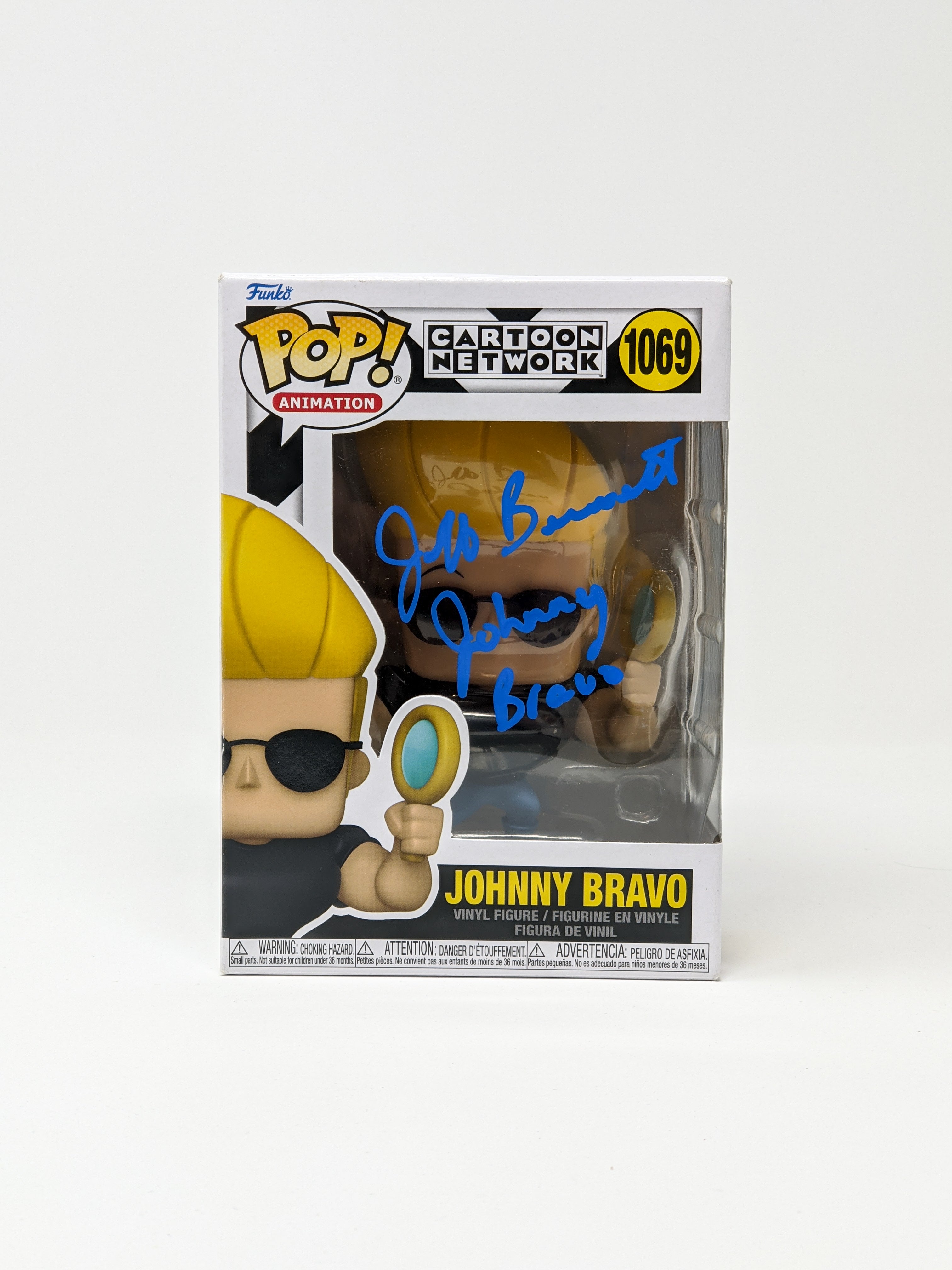 Jeff Bennett Cartoon Network Johnny Bravo #1069 Signed Funko Pop JSA COA Certified Autograph GalaxyCon