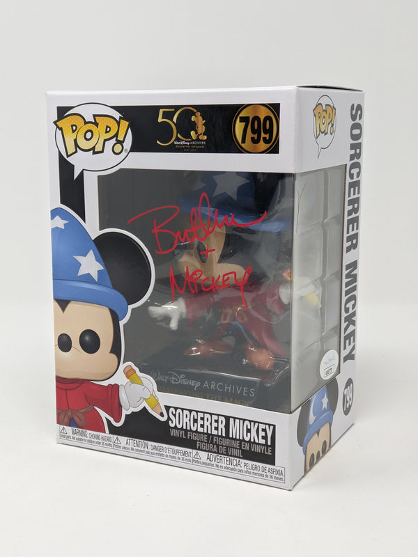 Bret Iwan Disney Sorcerer Mickey #799 Signed Funko Pop JSA Certified Autograph