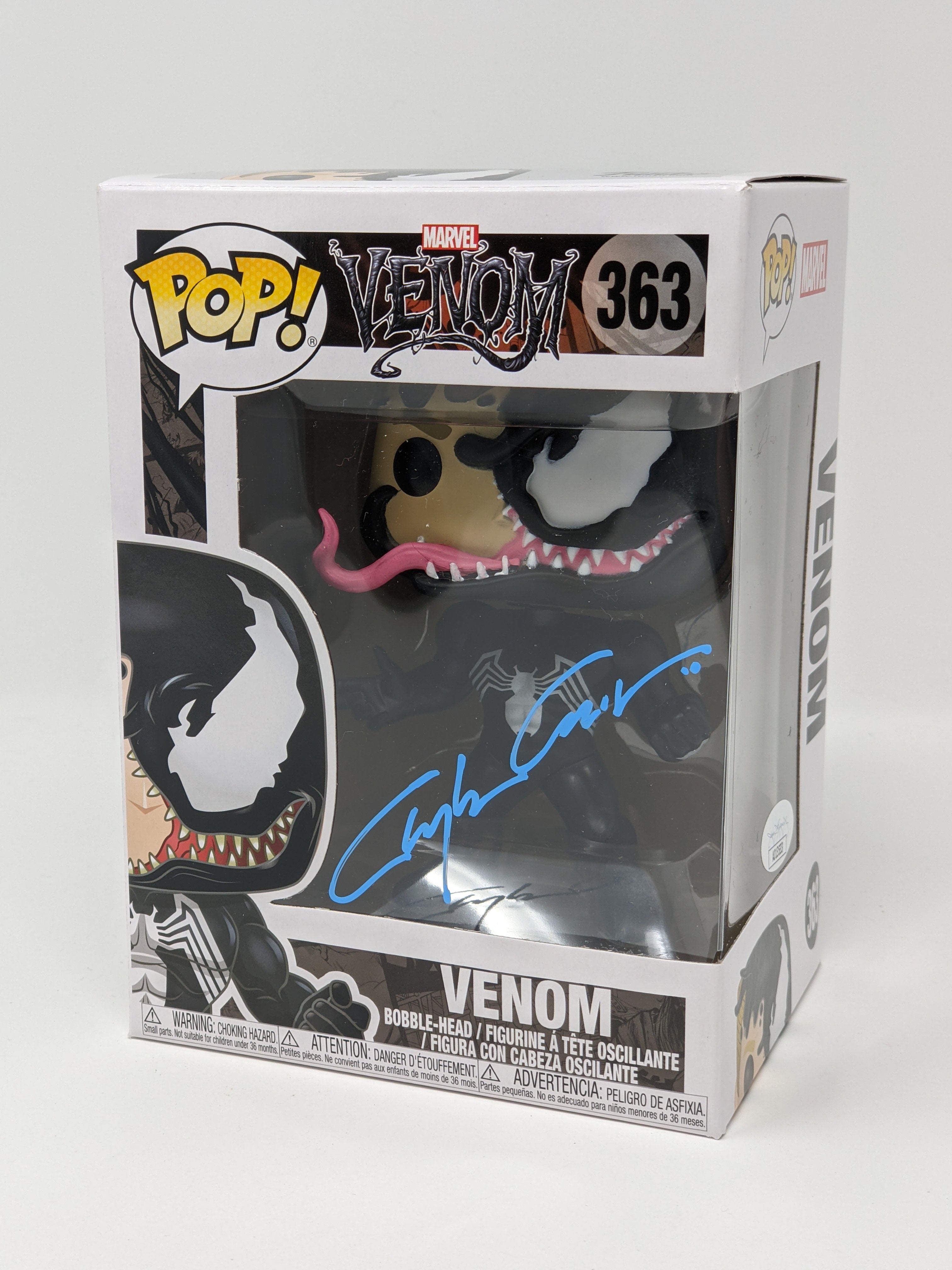 Clayton Crain Venom #363 Signed Funko Pop JSA Certified Autograph