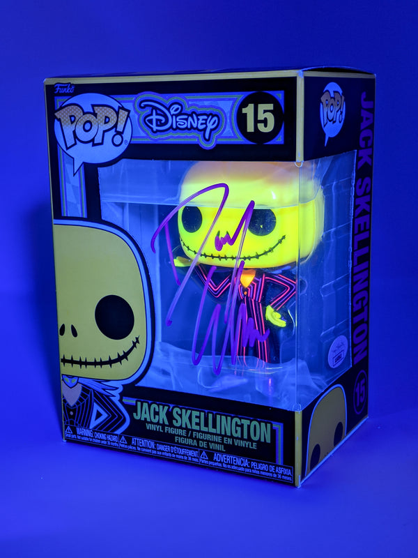 Danny Elfman Disney's Nightmare Before Christmas Jack Skellington #15 Blacklight Signed Funko Pop JSA Certified Autograph