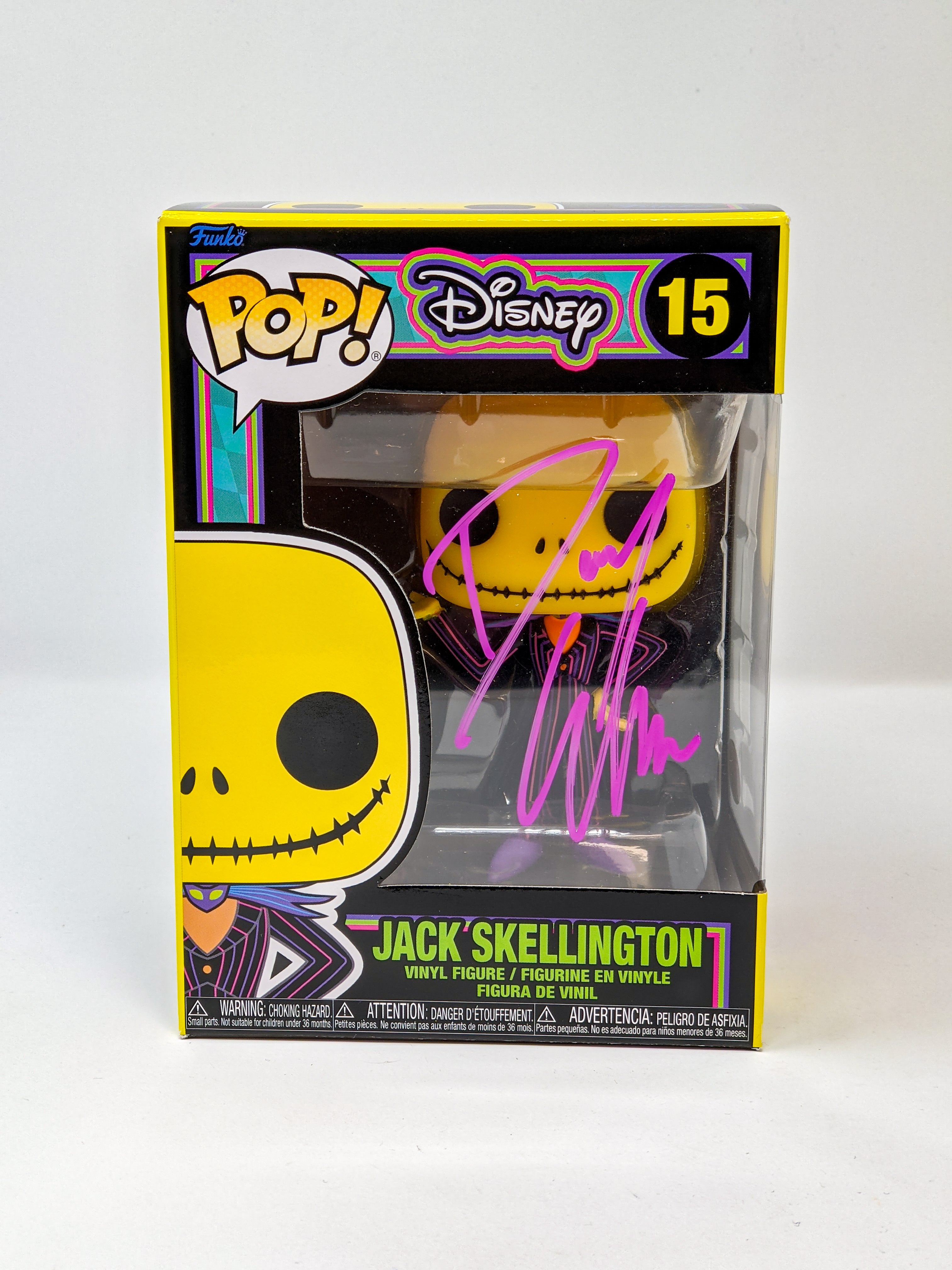 Danny Elfman Disney's Nightmare Before Christmas Jack Skellington #15 Blacklight Signed Funko Pop JSA Certified Autograph