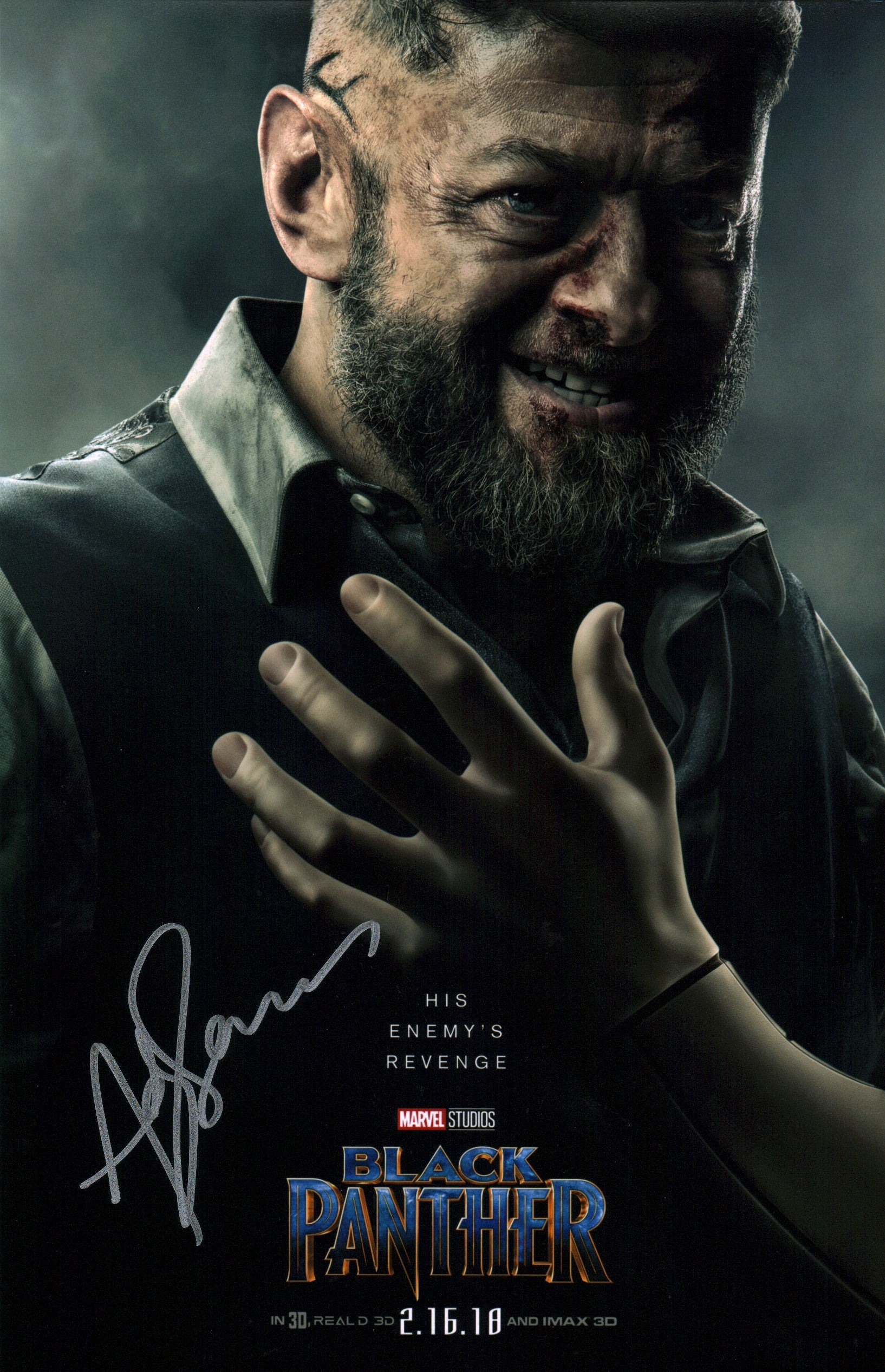 Andy Serkis Marvel's Black Panther 11x17 Signed Mini Poster JSA Certified Autograph