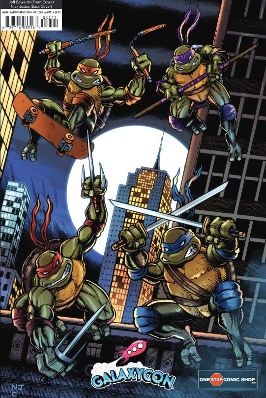 Teenage Mutant Ninja Turtles 2024 #1 Foil Flip Book  GalaxyCon / One Stop Comic Shop Exclusive Comic Book