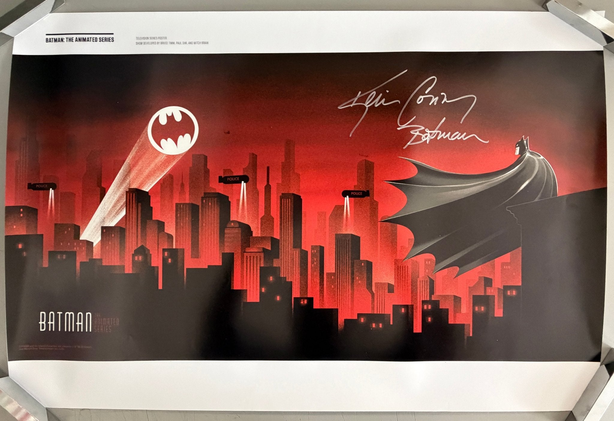 Kevin Conroy Batman The Animated Series 20x30 Signed Poster