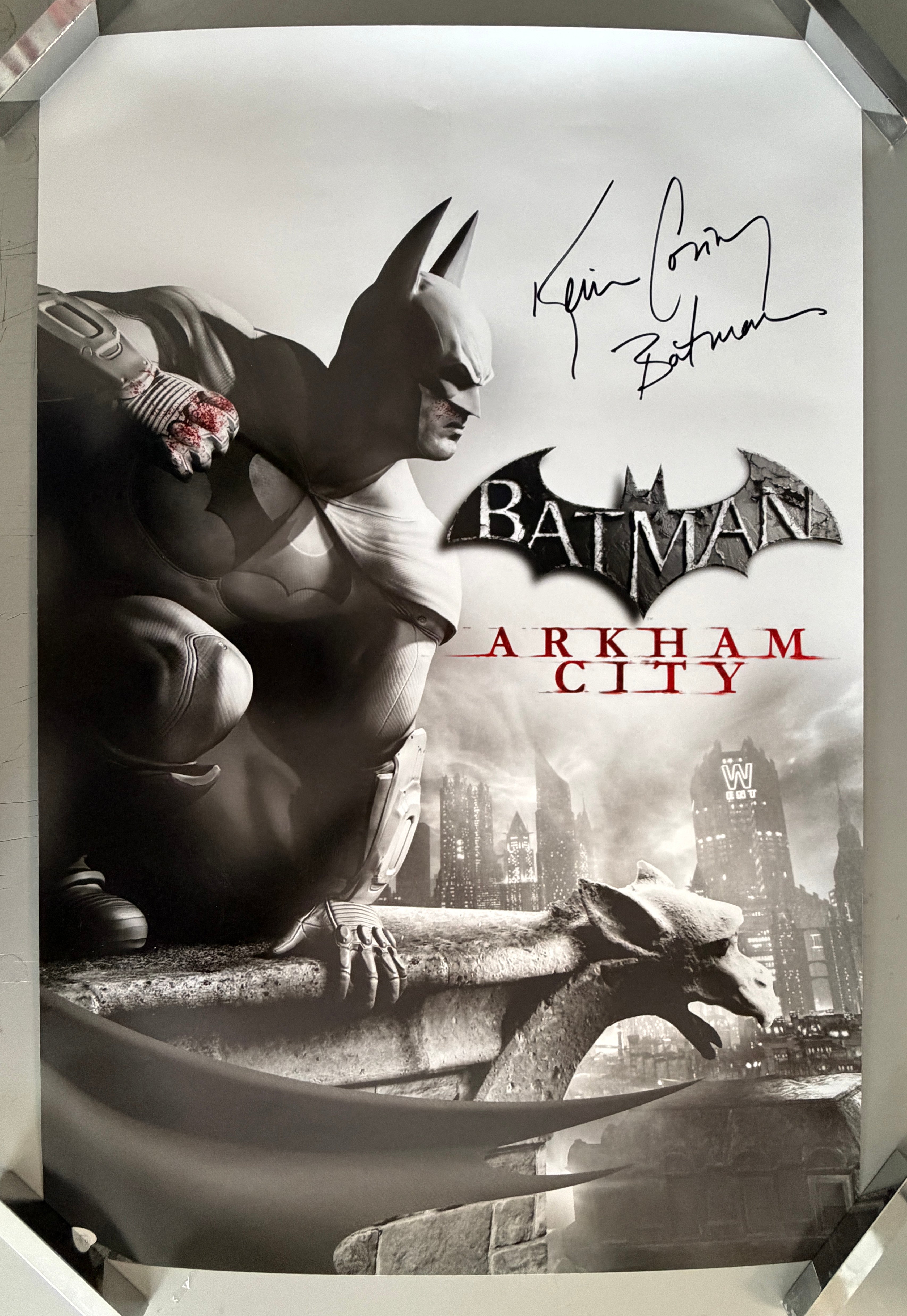 Kevin Conroy Batman Arkham City 20x30 Signed Poster