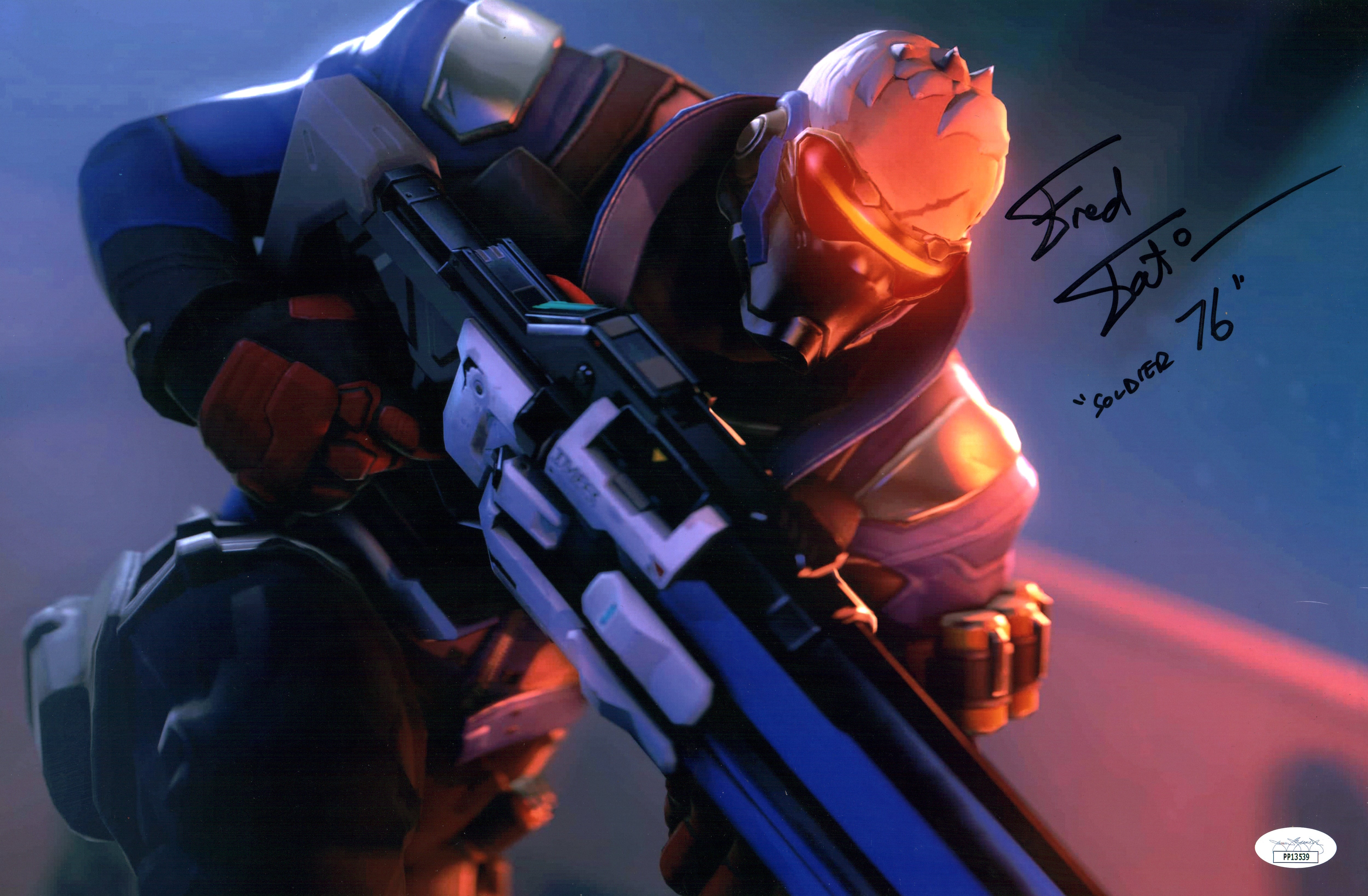 Fred Tatasciore Overwatch 11x17 Photo Poster Signed JSA Certified Autograph