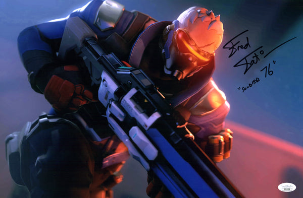 Fred Tatasciore Overwatch 11x17 Photo Poster Signed JSA Certified Autograph