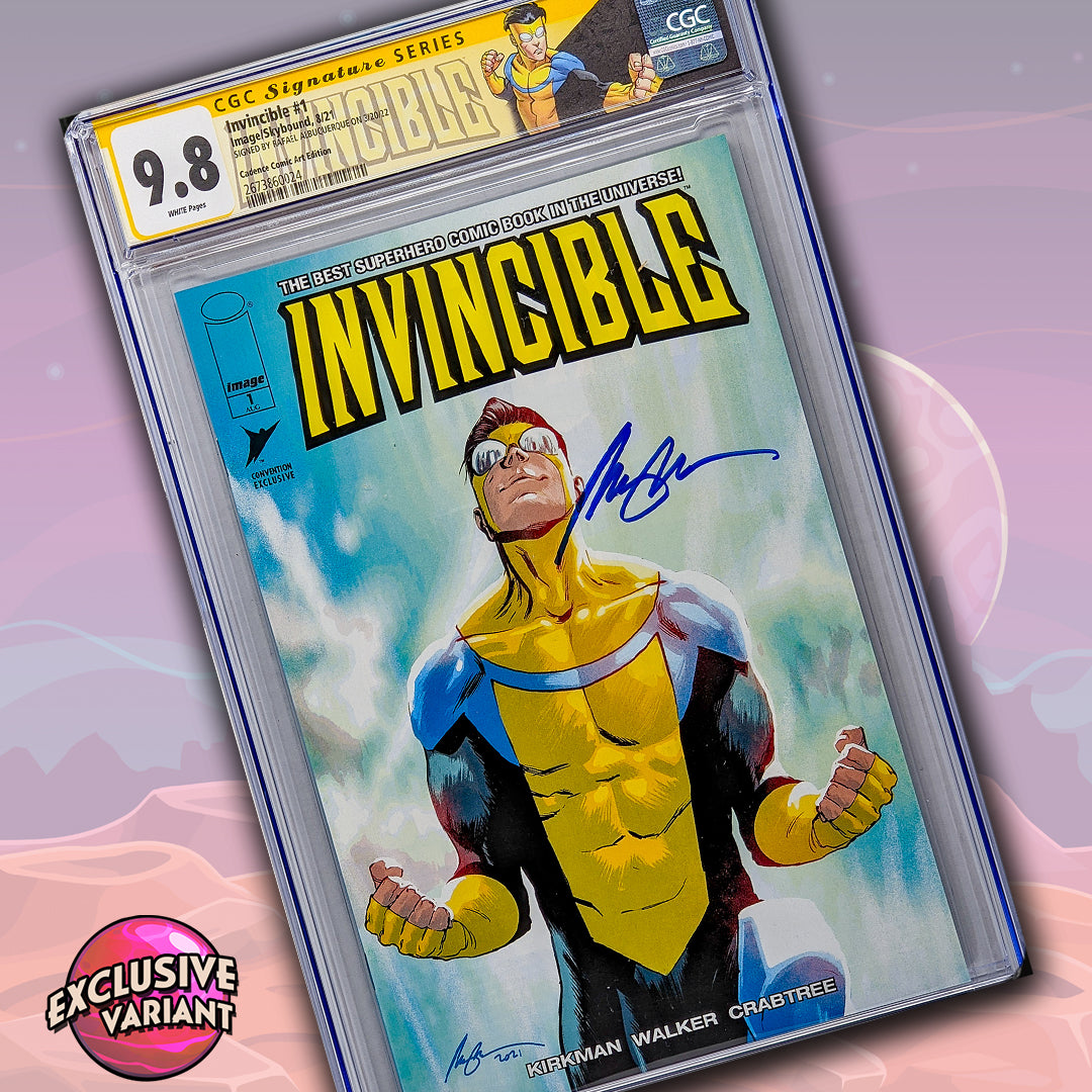 Invincible #1 GalaxyCon Exclusive Variant Image Comics CGC Signature Series 9.8 Signed Rafael Albuquerque