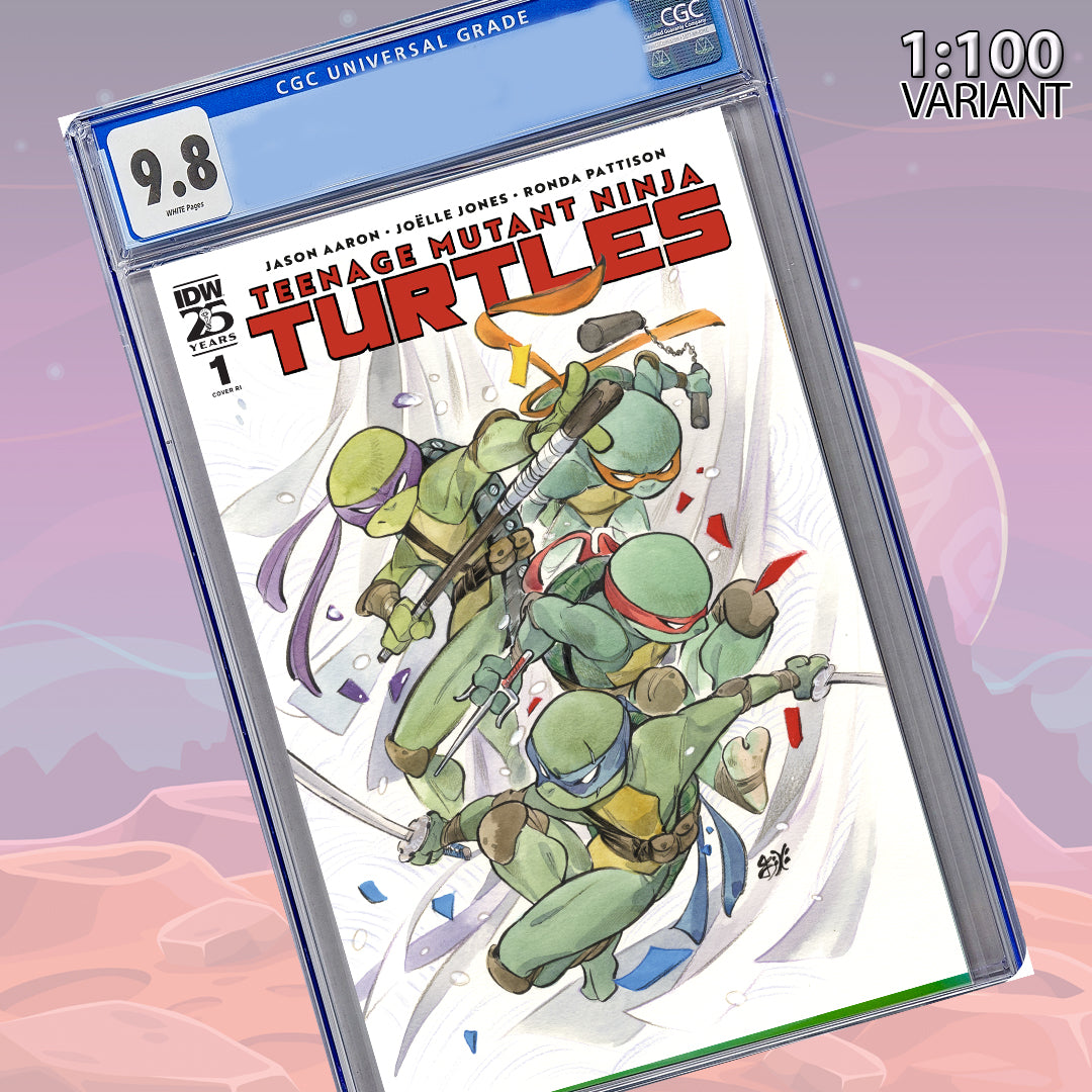 PRESALE: CGC Universal Grade 9.8 Teenage Mutant Ninja Turtles 2024 #1 Momoko 1:100 Variant GalaxyCon