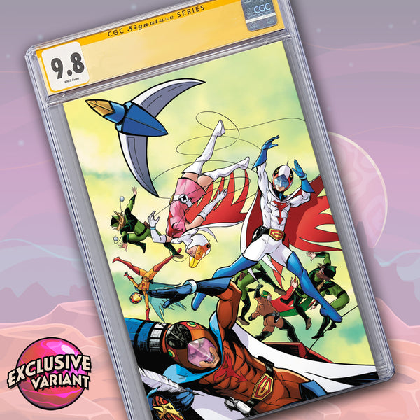 PRESALE: CGC Signature Series 9.8 Gatchaman # 1 McKoy Cover B Virgin GalaxyCon Exclusive Signed by Mervin McKoy