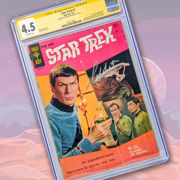 Star Trek #1 Gold Key CGC Signature Series 4.5 William Shatner GalaxyCon