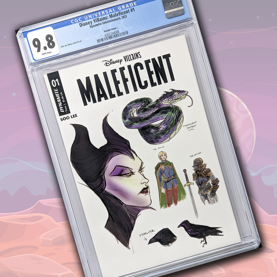 Disney Villains Maleficent #1 Lee 1:25 Character Design Variant CGC Universal 9.8