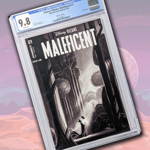 Disney Villains Maleficent #1 1:10 Meyer B&W Variant Cover ZB CGC Universal 9.8