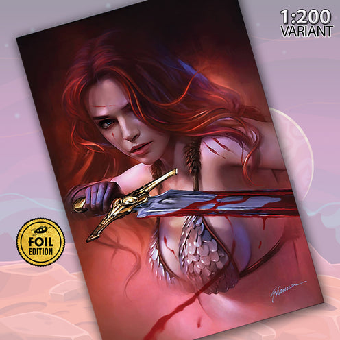 Red Sonja #1 Cover ZK Maer 1:200 Virgin Foil Edition Variant Comic Book