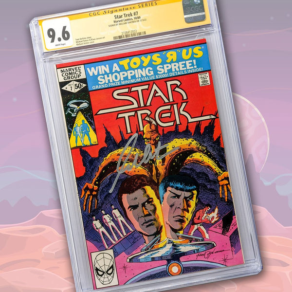 Star Trek #7 Marvel Comics CGC Signature Series 9.6 Signed by William Shatner GalaxyCon