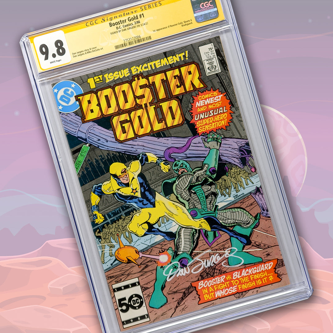 Booster Gold #1 DC Comics CGC Signature Series 9.8 Signed Dan Jurgens