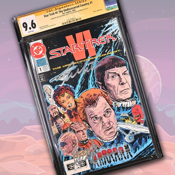 Star Trek VI: The Undiscovered Country #1 DC Comics CGC Signature Series 9.6 Cast x2 Signed Koenig, Shatner