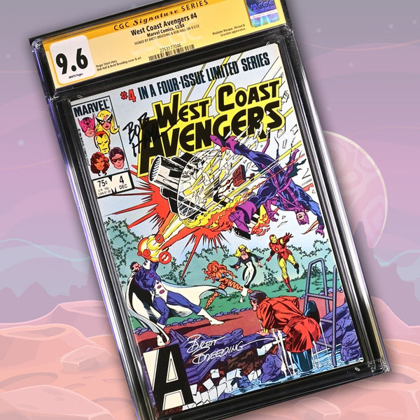 Marvel Comics West Coast Avengers #4 CGC Signature Series 9.6 Signed Breeding & Hall GalaxyCon