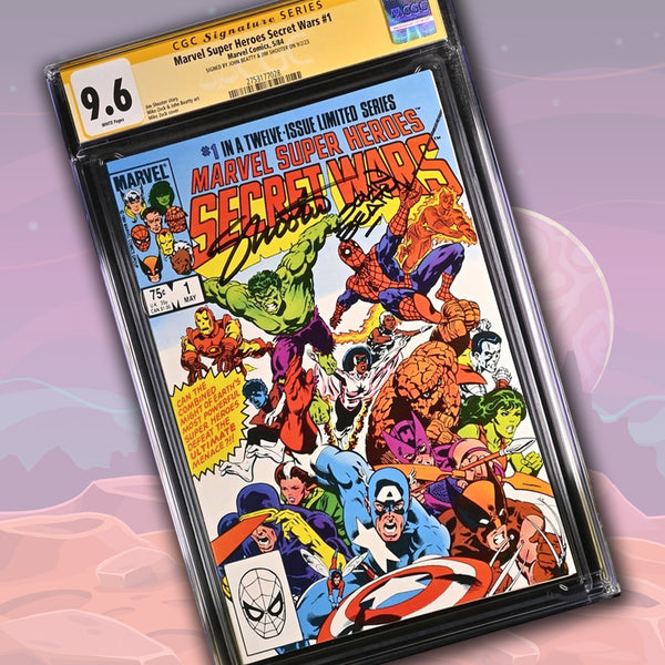 Marvel Super Heroes Secret Wars #1 CGC Signature Series 9.6 Signed Beaty, Shooter
