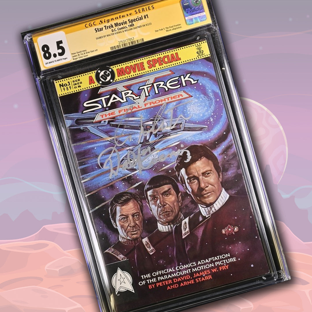 Star Trek Movie Special #1 DC Comics CGC Signature Series 8.5 Cast x2 Signed Koenig, Shatner