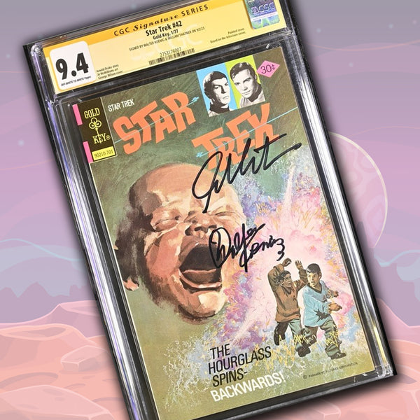 Star Trek #42 Gold Key CGC Signature Series 9.4 Cast x2 Signed Koenig, Shatner