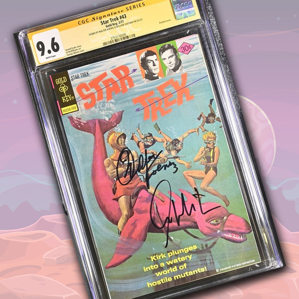 Star Trek #43 Gold Key CGC Signature Series 9.6 Cast x2 Signed Koenig, Shatner