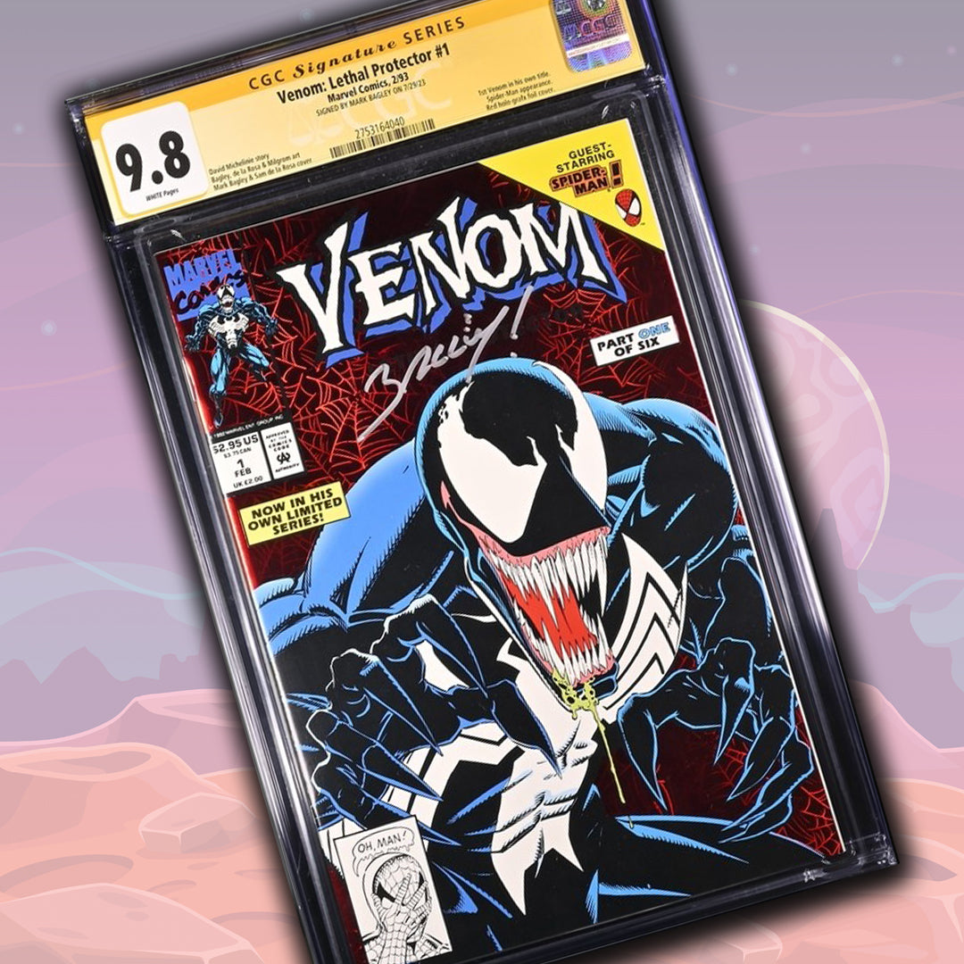 Venom: Lethal Protector #1 Marvel Comics CGC Signature Series 9.8 Signed Mark Bagley