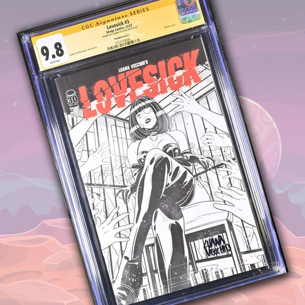 Lovesick #1 Variant Cover C Image Comics CGC Signature Series 9.8 Signed Luana Vecchio