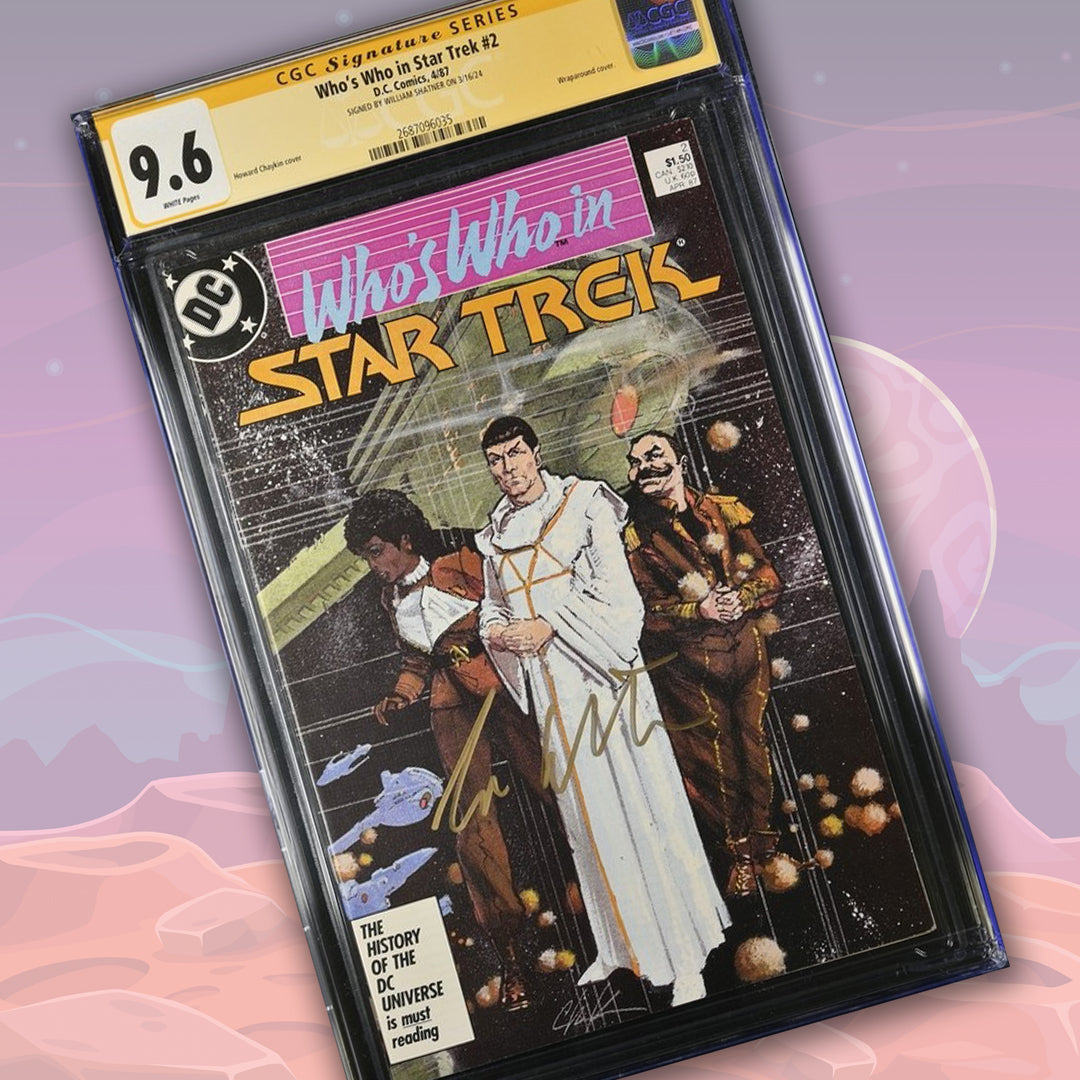 Who's Who in Star Trek #2 DC Comics CGC Signature Series 9.6 Signed William Shatner