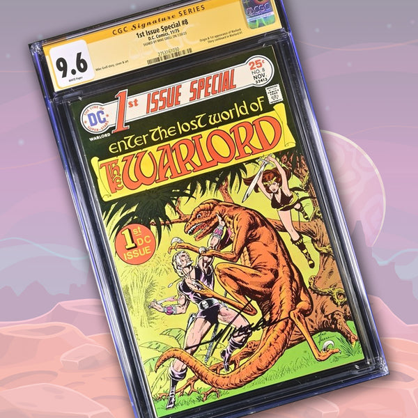 1st Issue Special The Warlord #8 DC Comics CGC Signature Series 9.6 Signed Mike Grell GalaxyCon