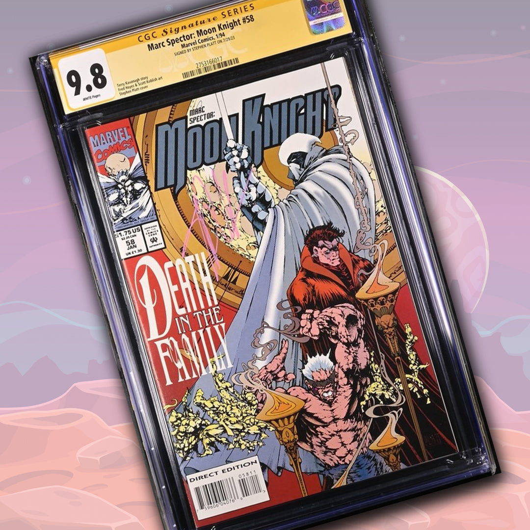 Marc Spector: Moon Knight #58 Marvel Comics CGC Signature Series 9.8 Signed Stephen Platt