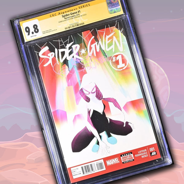 Spider-Gwen #1 Marvel Comics CGC Signature Series 9.8 Signed & Sketch Robbi Rodriguez