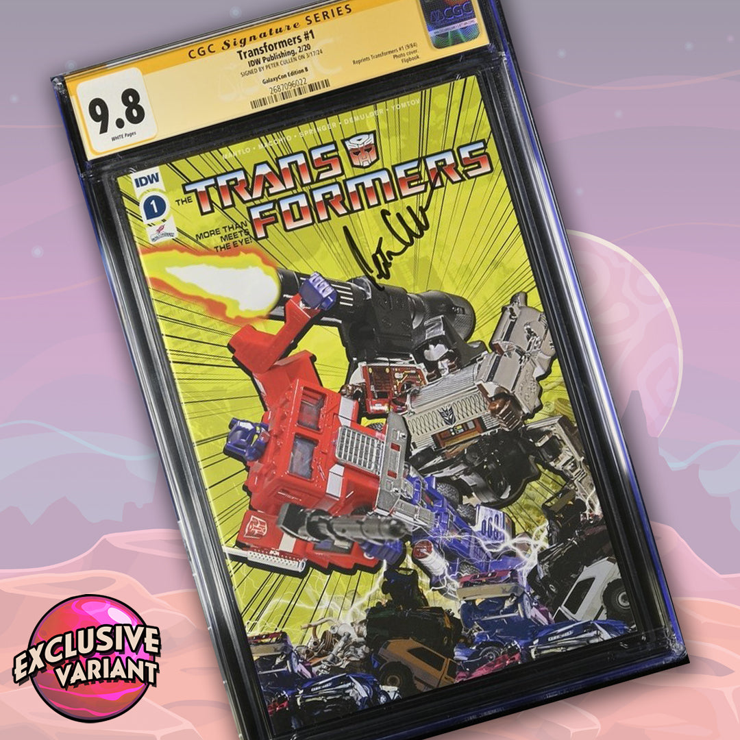 Transformers #1 Galaxycon Exclusive Edition B IDW Publishing CGC Signature Series 9.8 Signed Peter Cullen