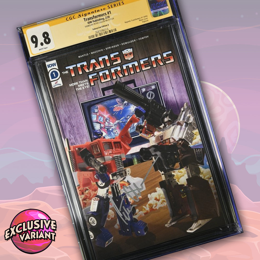 Transformers #1 Galaxycon Edition A IDW Publishing CGC Signature Series 9.8 Signed Peter Cullen
