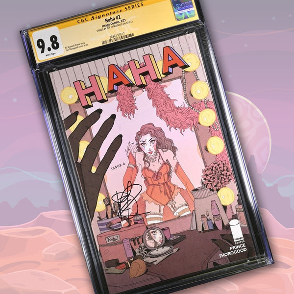 HaHa #2 Image Comics CGC Signarture Series 9.8 Signed Zoe Thorogood GalaxyCon
