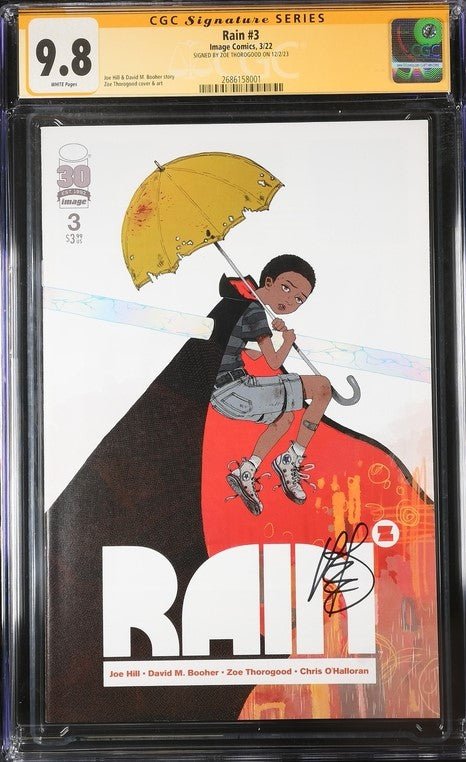 Rain #3 Image Comics CGC Signature Series 9.8 Signed Zoe Thorogood