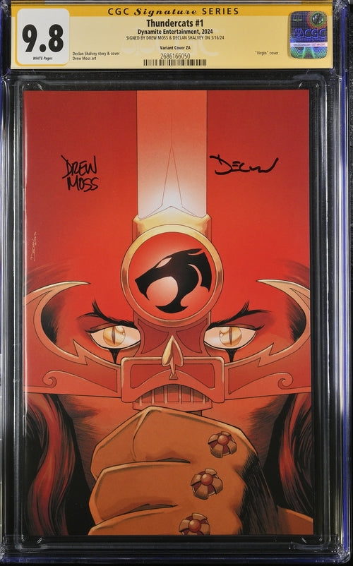 Thundercats #1 Variant Cover ZA Dynamite Comics CGC Signature Series 9.8 Signed Moss, Shalvey