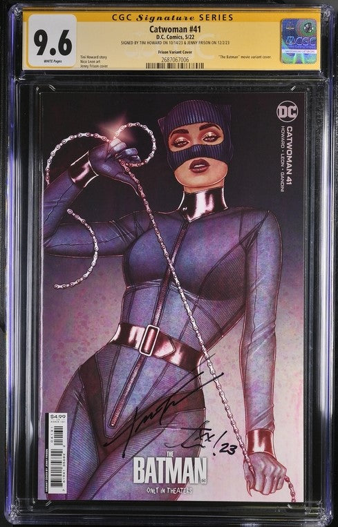 Catwoman #41 Frison Variant Cover CGC Signature Series 9.6 Signed Tini Howard, Jenny Frison