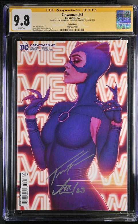 Catwoman #45 Variant Cover CGC Signature Series 9.8 Signed Tini Howard, Jenny Frison