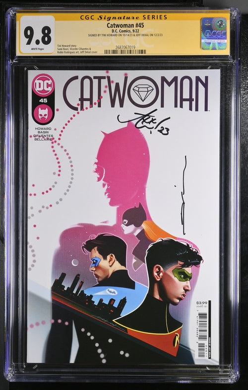 Catwoman #45 DC Comics CGC Signature Series 9.8 Signed Tini Howard, Jeff Dekal