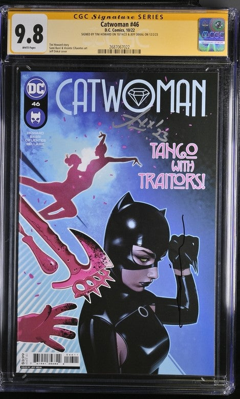 Catwoman #46 DC Comics CGC Signature Series 9.8 Signed Tini Howard, Jeff Dekal